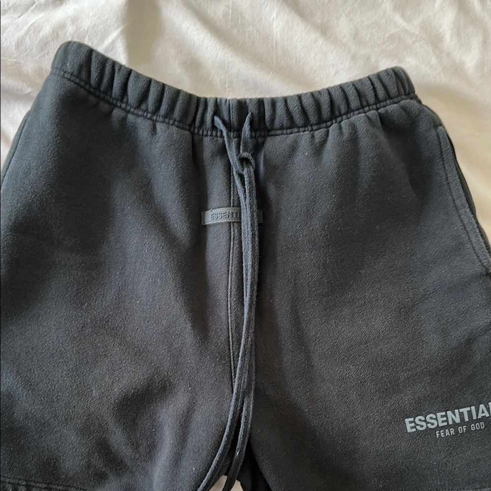 Essentials Black Sweatshorts